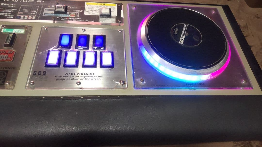 希少 ビートマニアアーケード筐体 家庭仕様カスタム 全新品スイッチ ライトニング