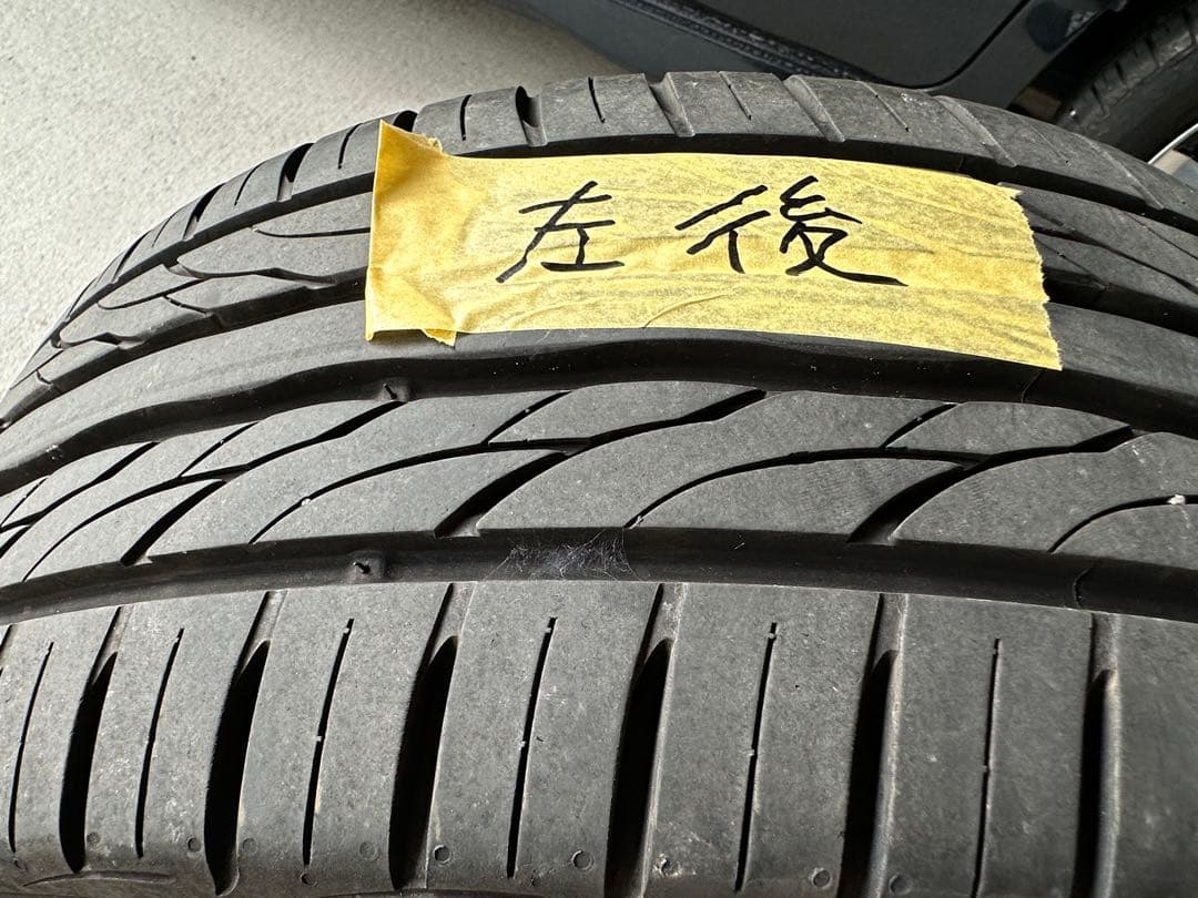 17インチ シルバー ブラック ホイール ECSTAタイヤ付き