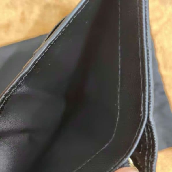 サンローラン　折り財布　ブラック