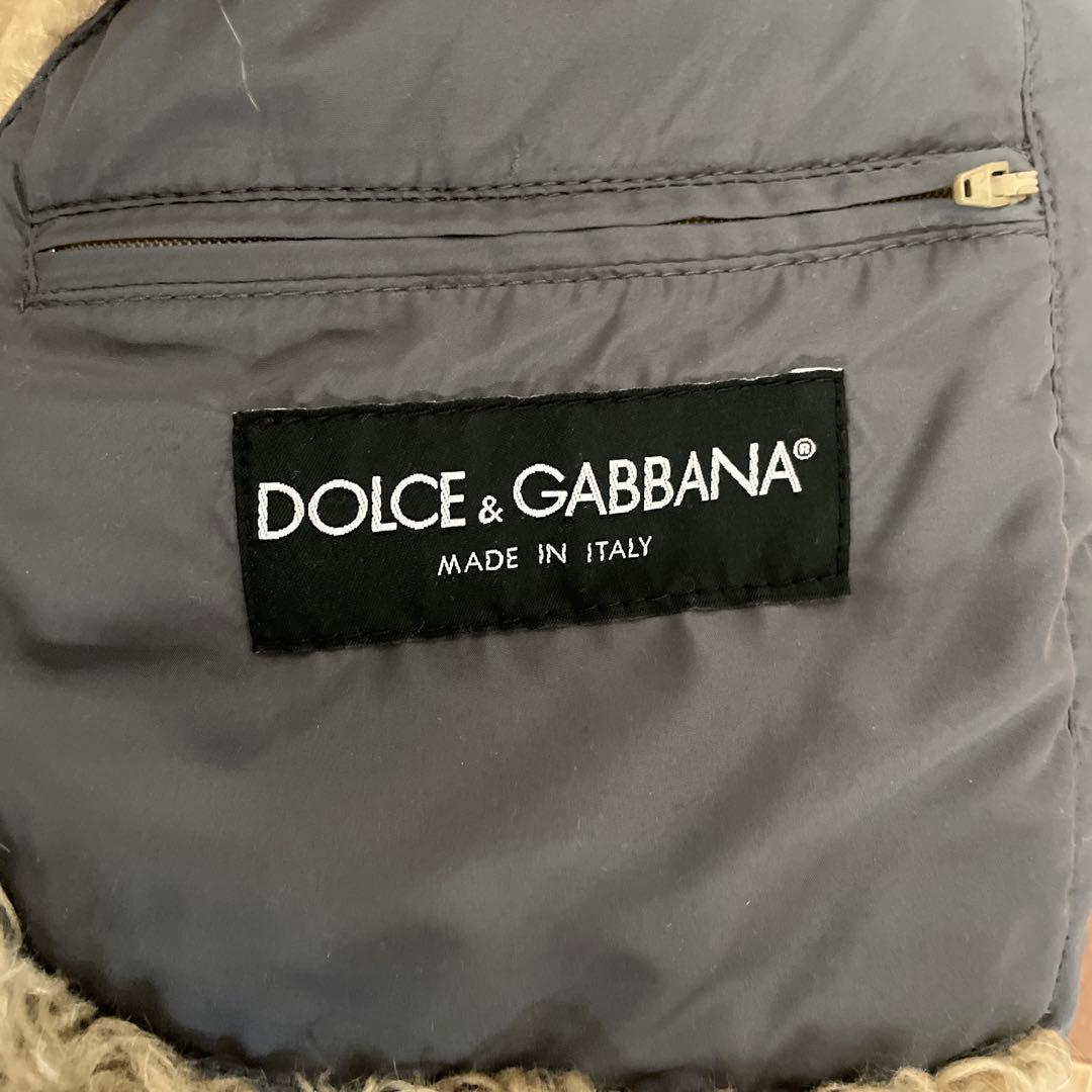 DOLCE&GABBANA ファージャケット　ボンバージャケット　サイズ48