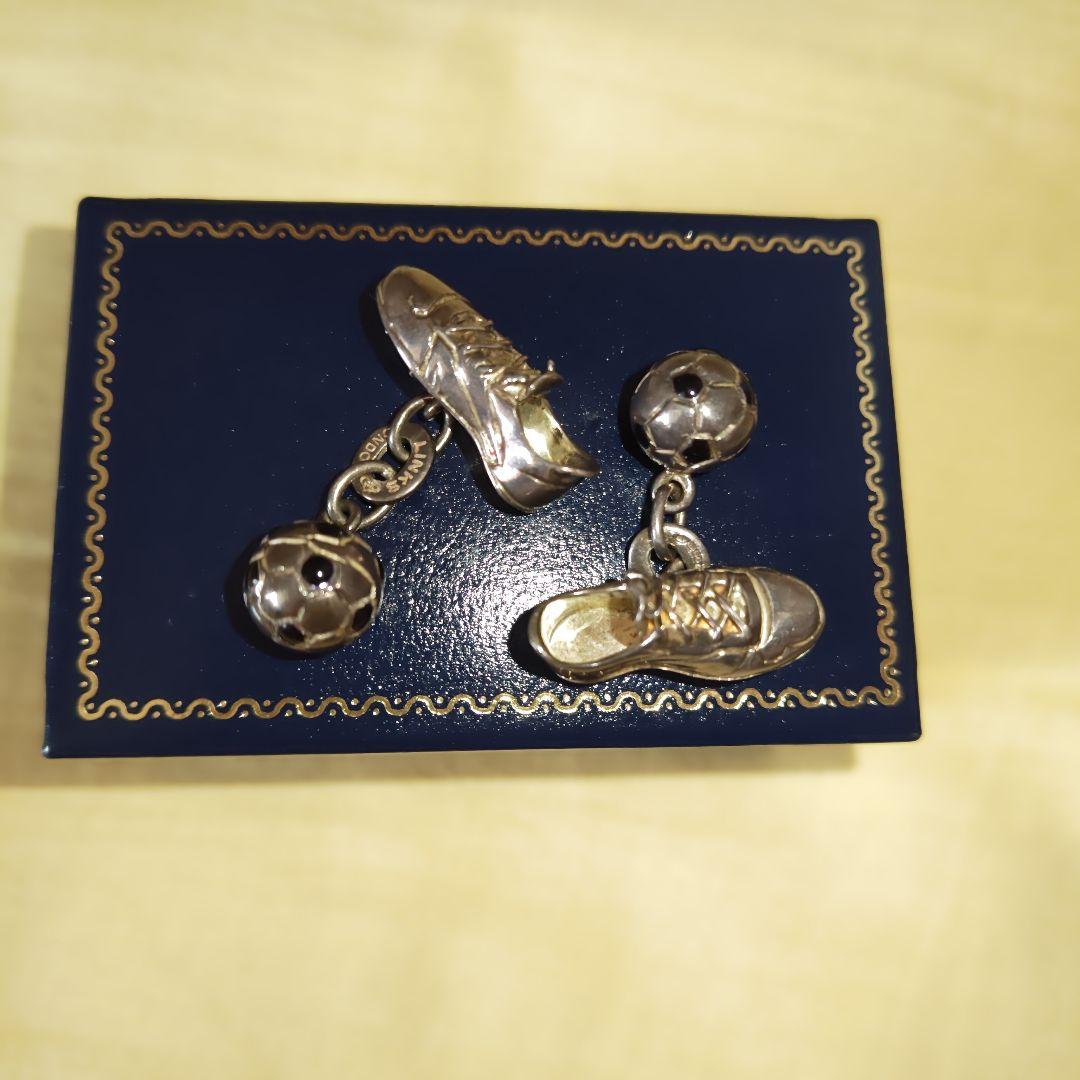 【珍品・未使用】リンクス　ロンドン　サッカー　シューズ　ボール　カフス