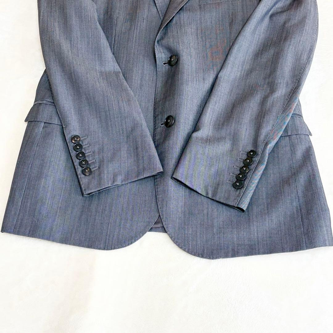 美品✨GUCCI イタリア製 シルク混 スーツ セットアップ50R グレー