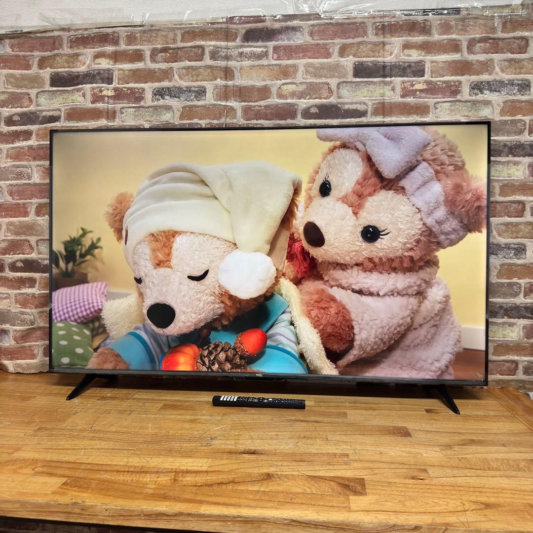 TCL 50V型4K 液晶テレビ スマートテレビ 50P615 動画配信アプリ○
