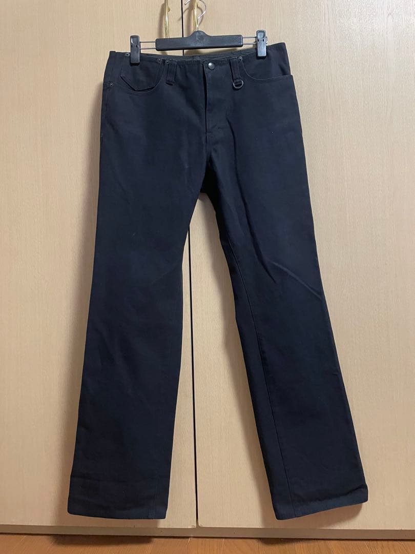 jean paul gaultier 46 コットン 黒 細身ブーツカット