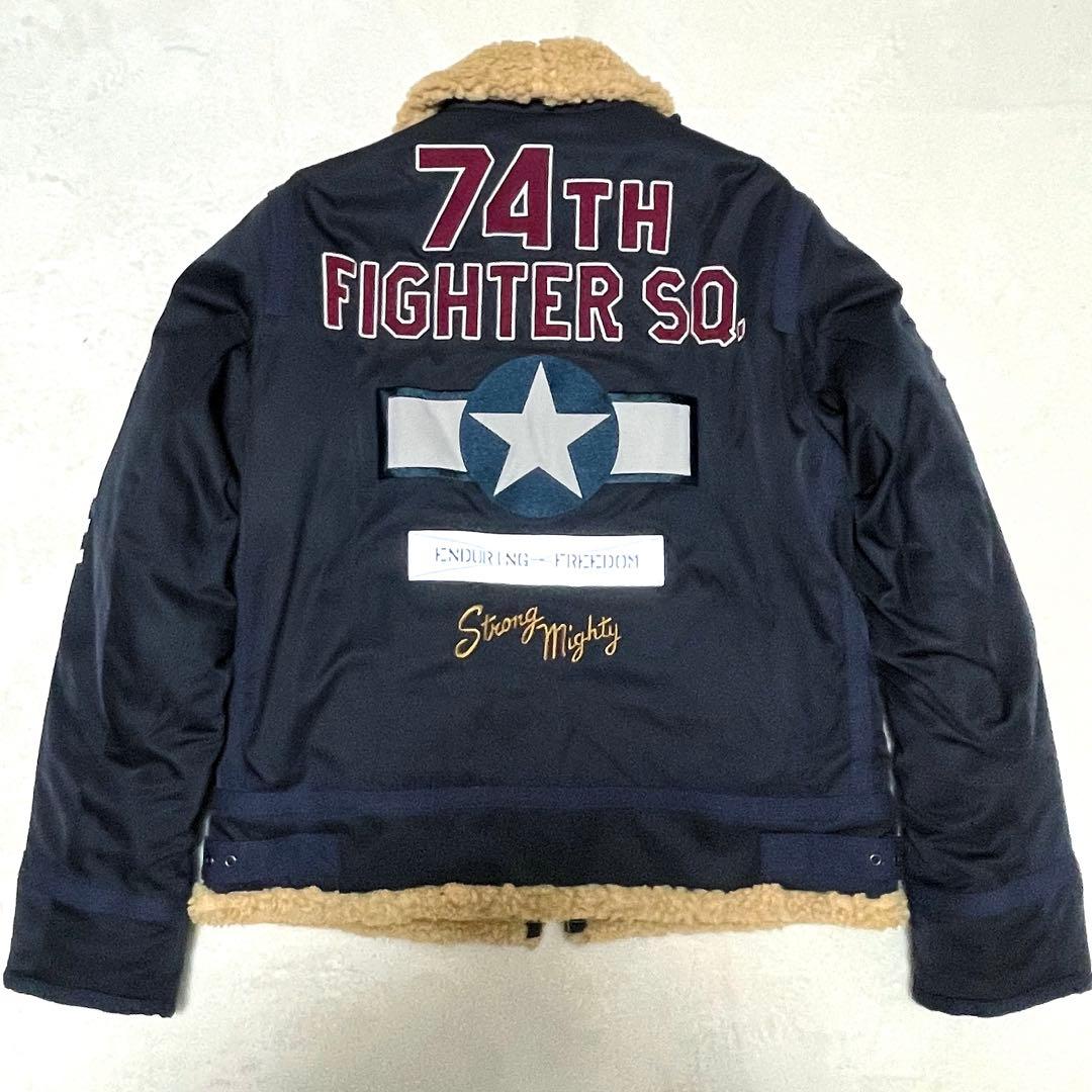 【極美品】AVIREX パディング B-3 AAF ジャケット ネイビー M