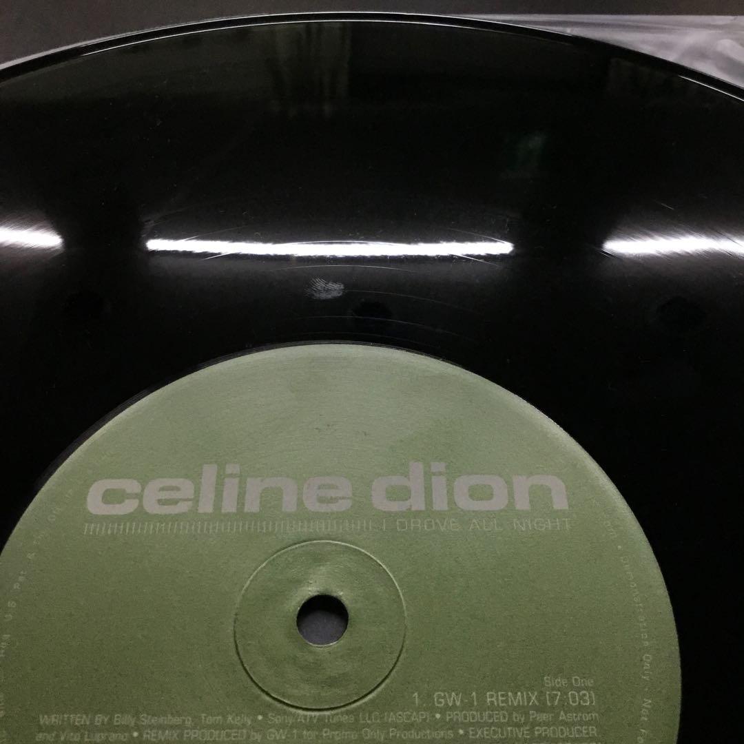 洋楽レコード　CELINE DION I DROVE ALL~ WRRC