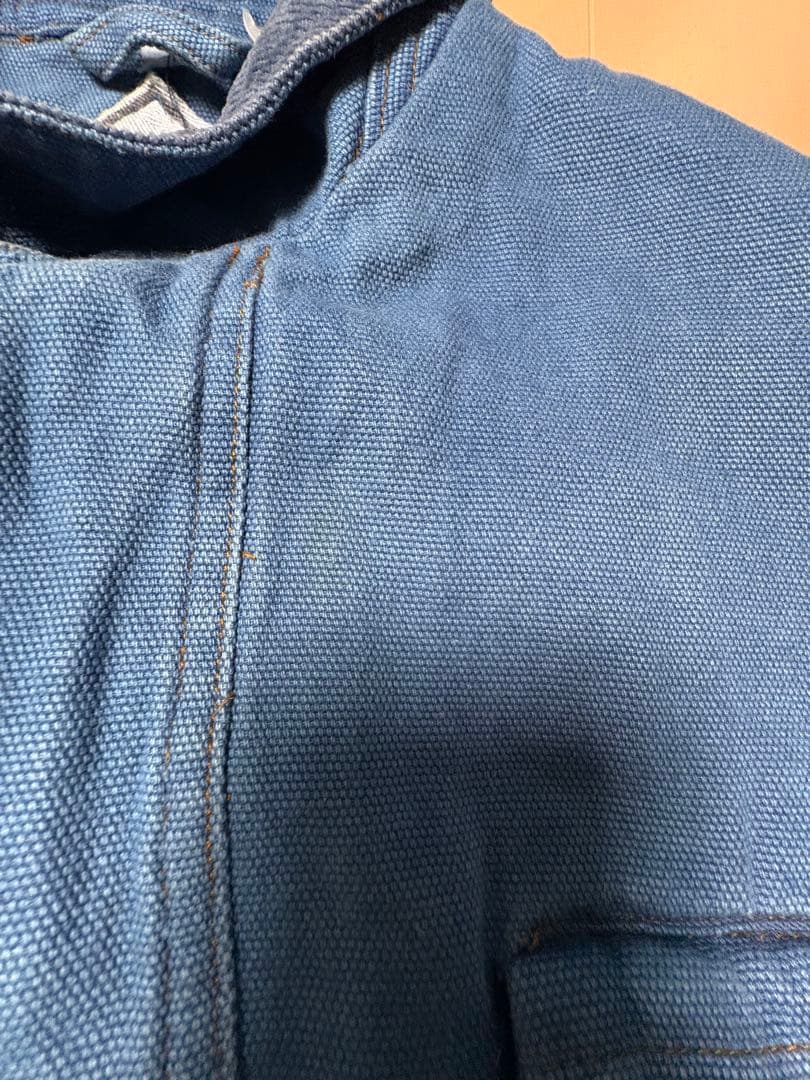 NATURAL COLBROOKワークジャケットブルー XL相当襟コーデュロイ