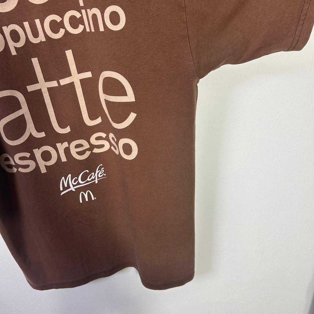 マクドナルド tシャツ カフェ 企業 tee Old レトロ マクド ブラウン