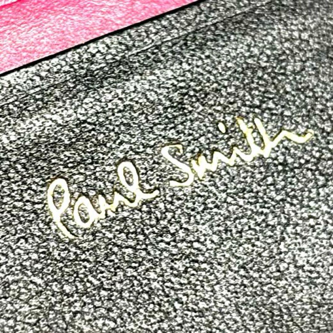 ✨極美品✨■ポールスミス■がま口折り財布 ■フルレザー■ブラック黒◽️コンパクト