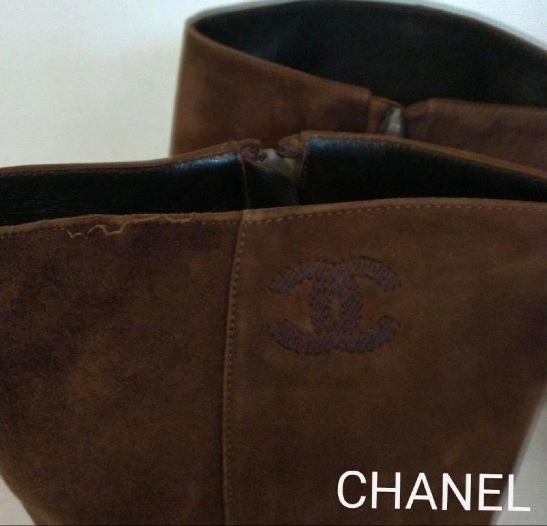 ⭐️CHANEL シャネルココマーク刺繍ステッチ ロングブーツ 37サイズ ⭐️