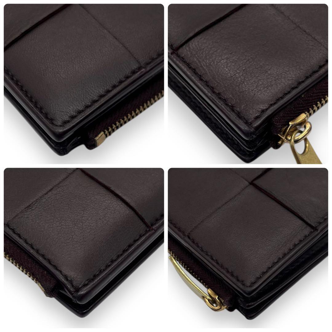 極美品■ボッテガヴェネタ カセット イントレチャート 二つ折り財布 付属品完備
