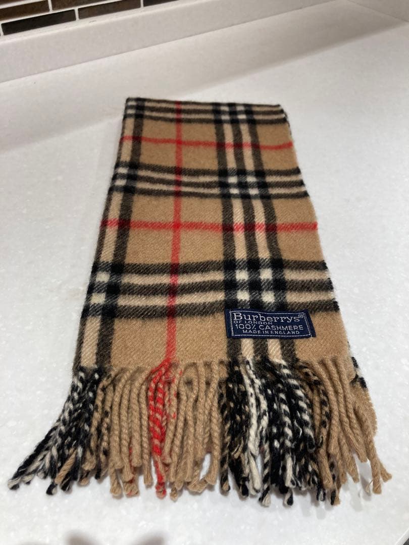 Burberry カシミヤ100% ノバチェック柄　マフラー イングランド製