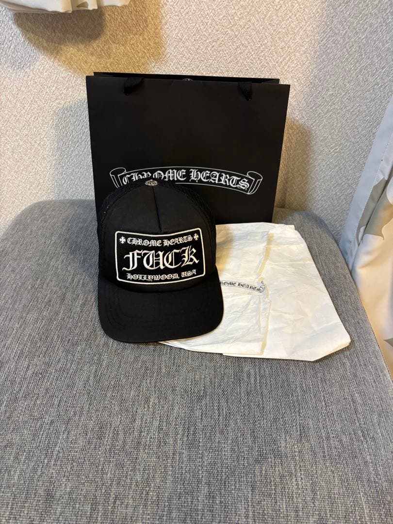 【正規品】クロムハーツキャップ　FKロゴ　ブラック