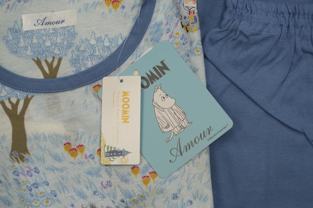 【新品】ムーミンMOOMIN/アムール　春夏物パジャマ（M)　C13