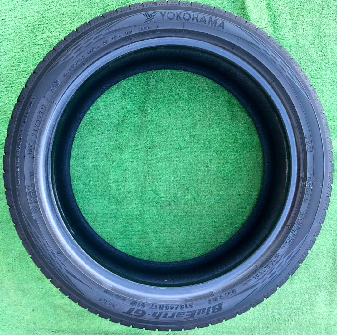 215/45 R17 Yokohama BluEarth-GT ラジアルタイヤ