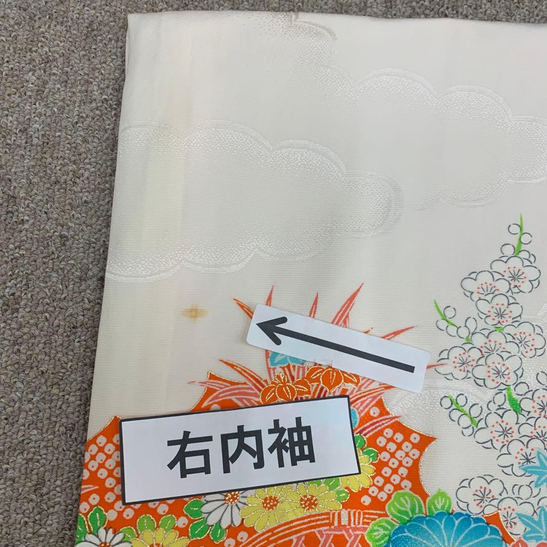 511axu10◼️七五三 3歳 お宮参り 女児 祝い着 部分絞り◼️状態良好