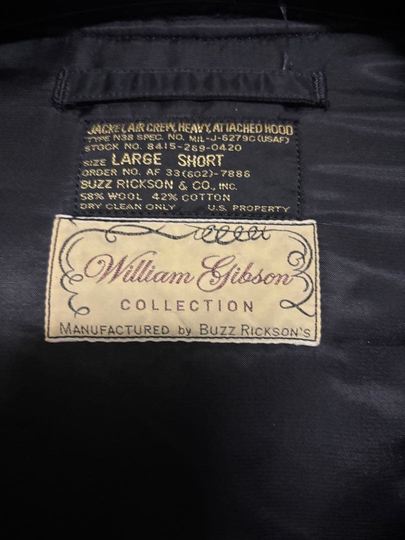 本日限り！　バズリクソンズ WILLIAM GIBSON N-3B ショート丈