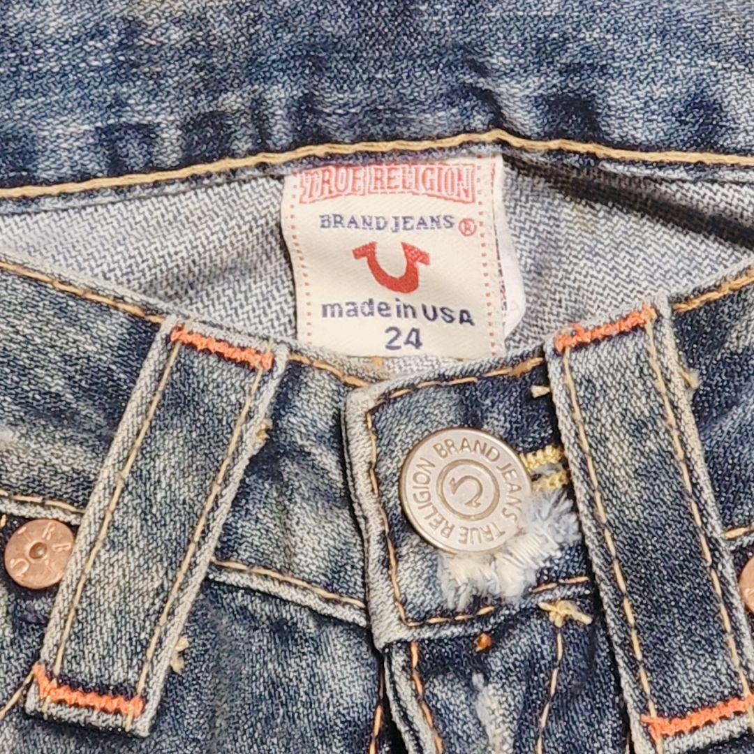 TRUE RELIGION トゥルーレリジョン フレアデニム ダメージ 24