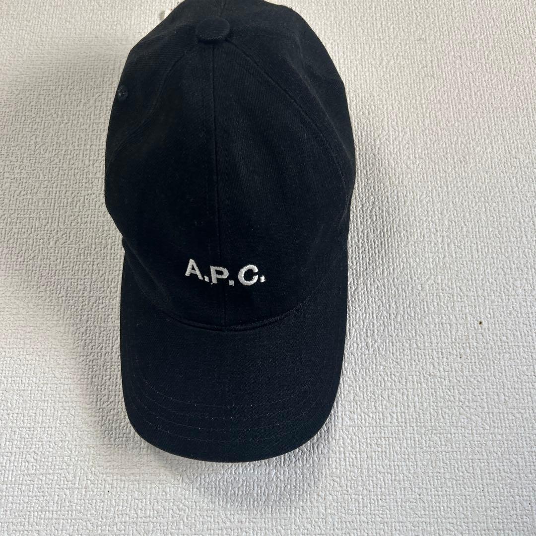 A.P.C. 【美品】 ベースボールコットンストレッチキャップ　BLACK