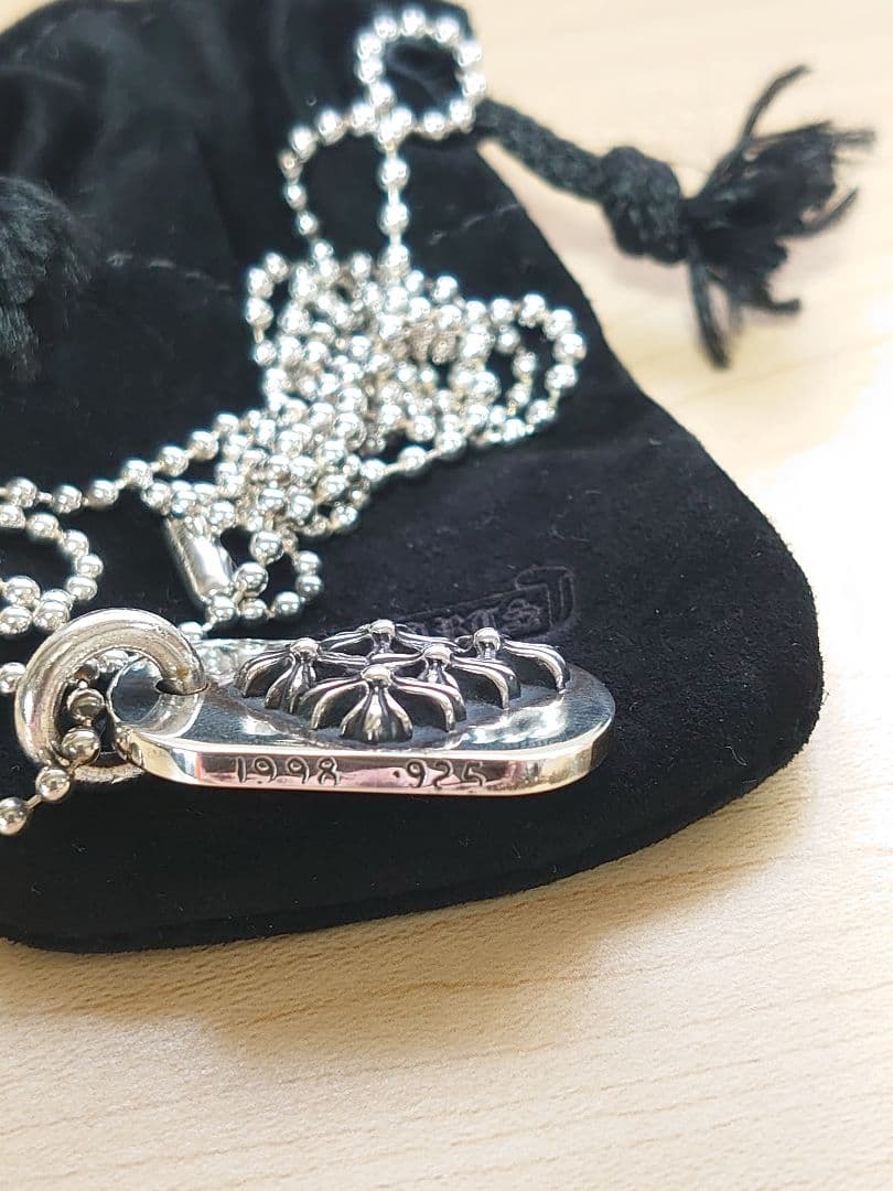 Chrome Hearts レイズドセメタリークロスドッグタグ インボイス付