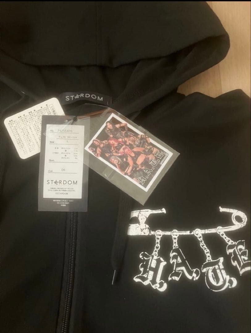 パ*ダ様 アベイル　スターダム　STARDOM 上谷沙弥　パーカー　Lサイズ