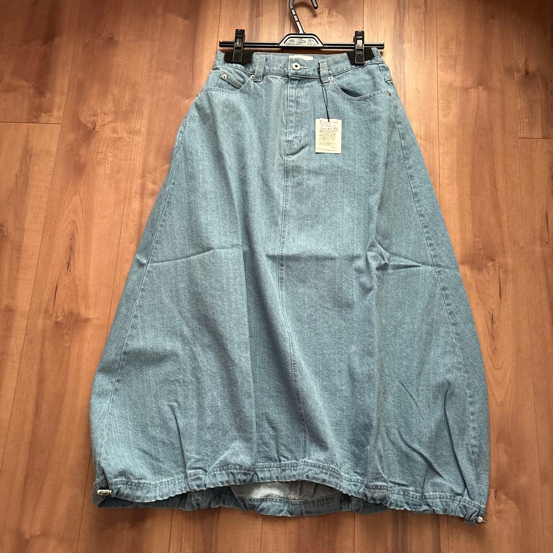 新品　FIKA. 　デニムロングスカート　2way 裾変えれます　スコットクラブ