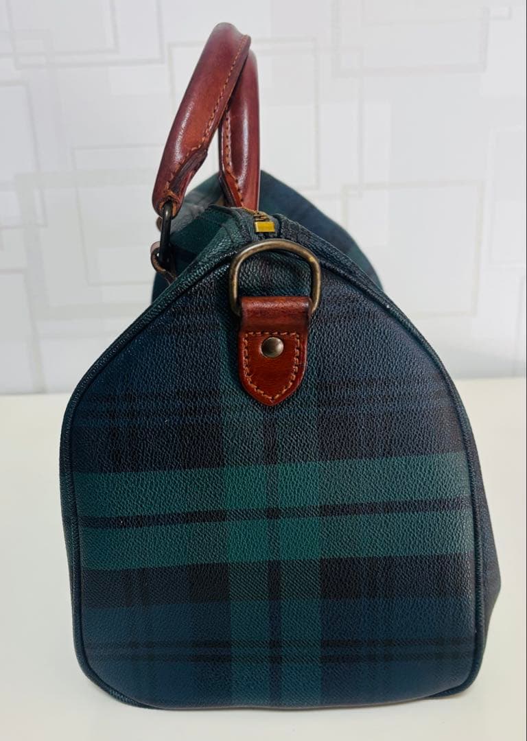 Polo Ralph Lauren ミニボストンバッグ ブラックウォッチチェック