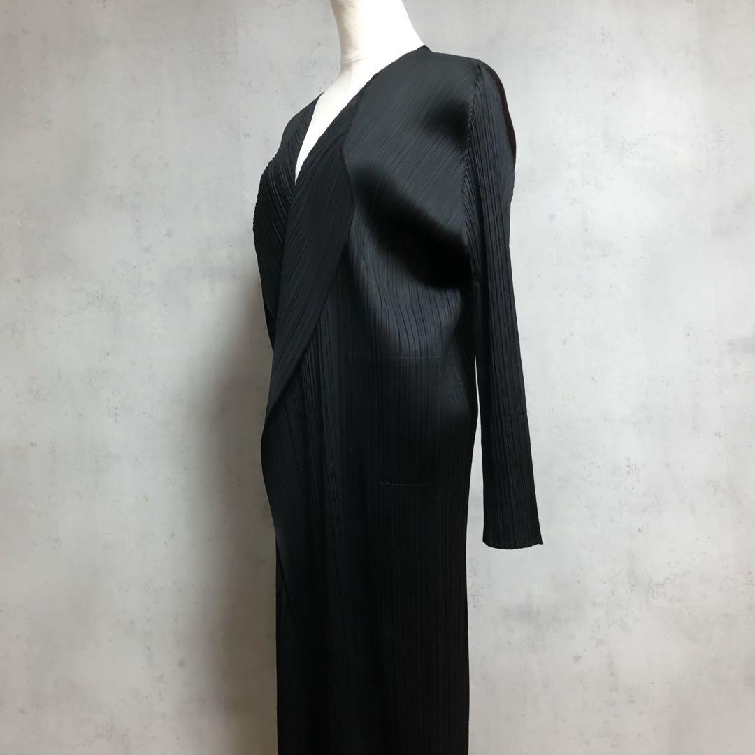 美品　PLEATS PLEASE ベーシック プリーツ カーディガン ポケット付