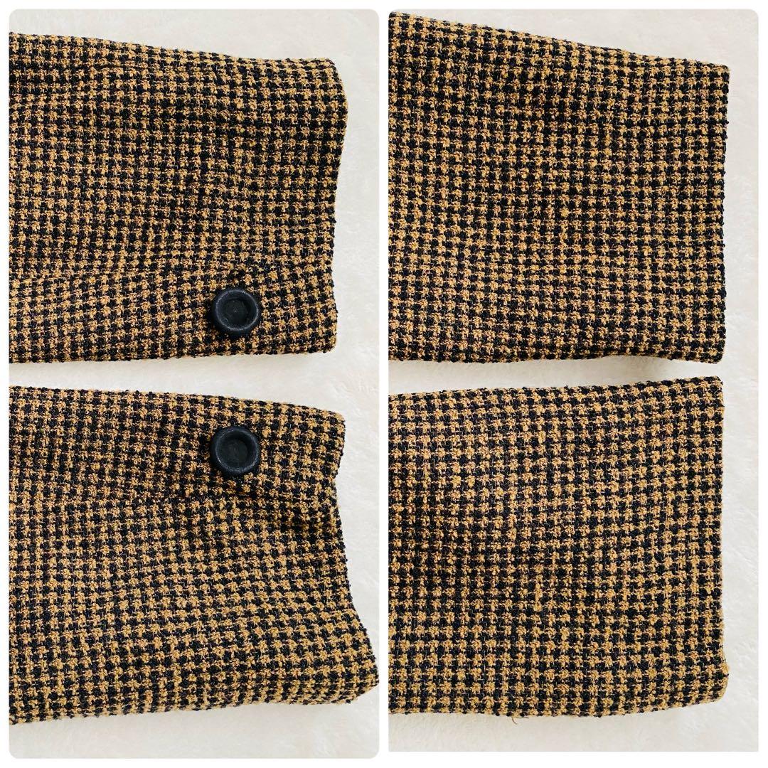 最高級 白タグ MaxMara 千鳥格子 ダブル ジャケット 40 希少