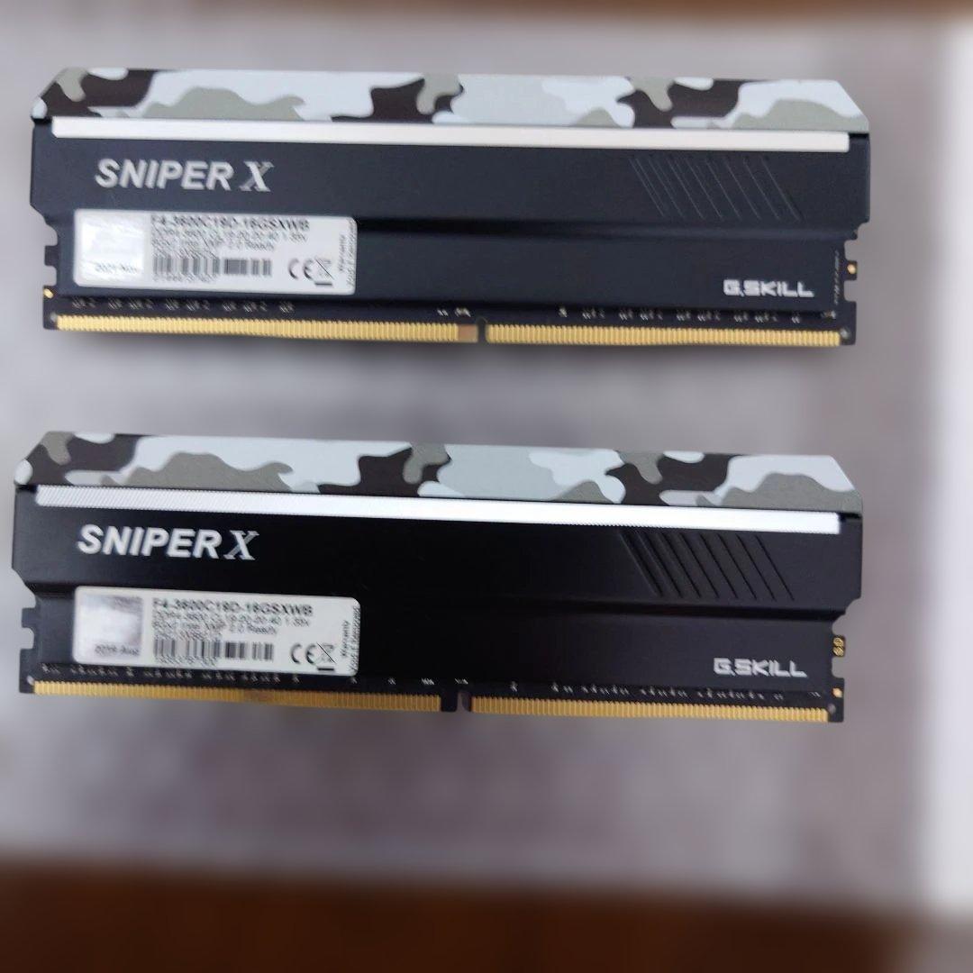 G.SKILL SNIPER X DDR4 3600MHz 8GB✕2 メモリ