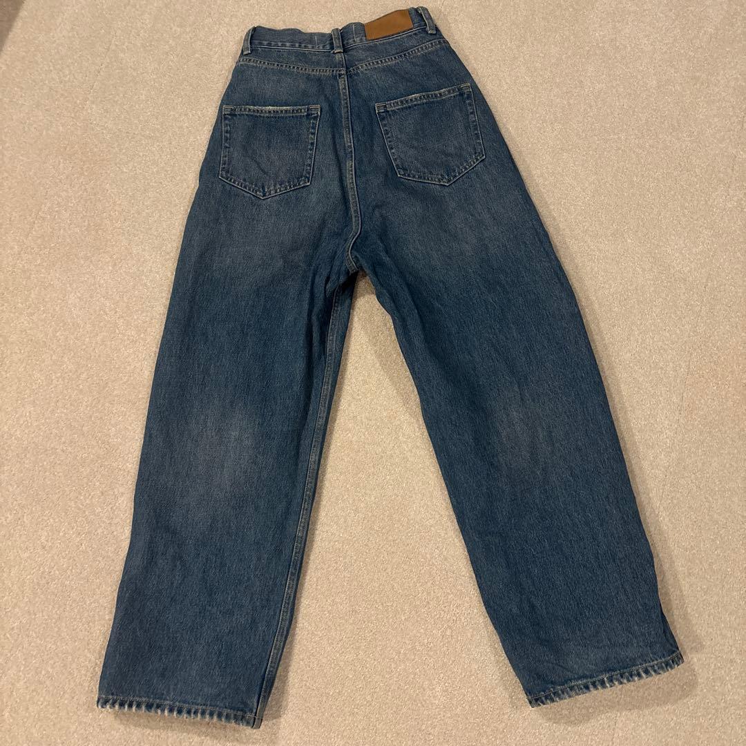 &RC ダークブルー ワイドルーズデニムパンツ