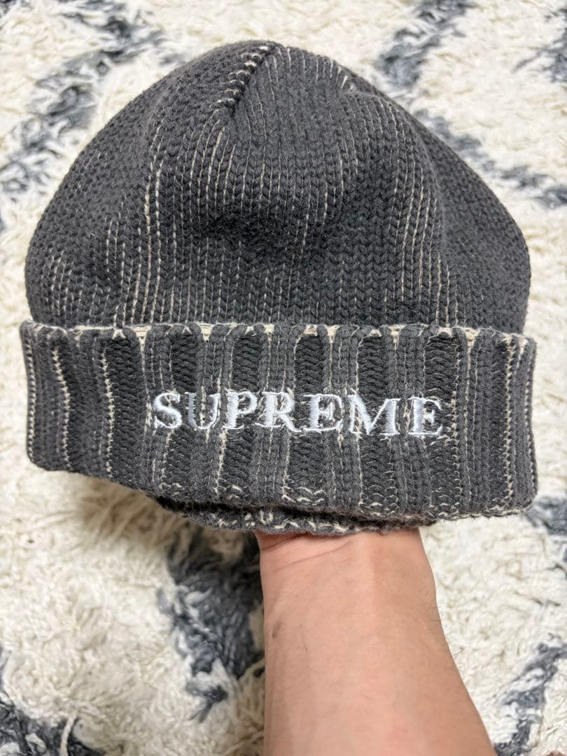 帽子 Supreme 22SS Overprint Beanie BLK