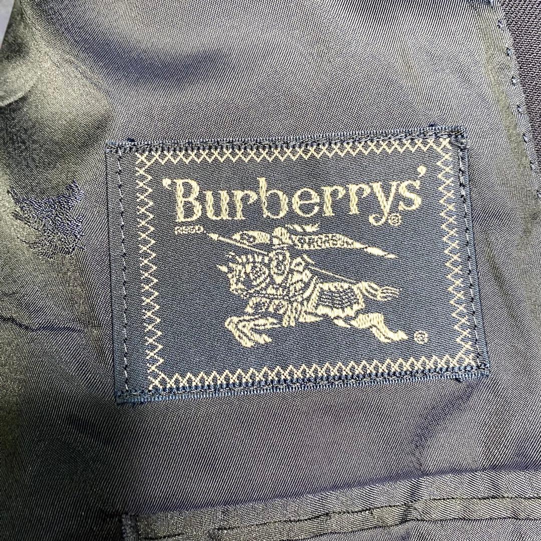 Burberry テーラード 紺ブレ 金ボタン タスマニアウール L ホース