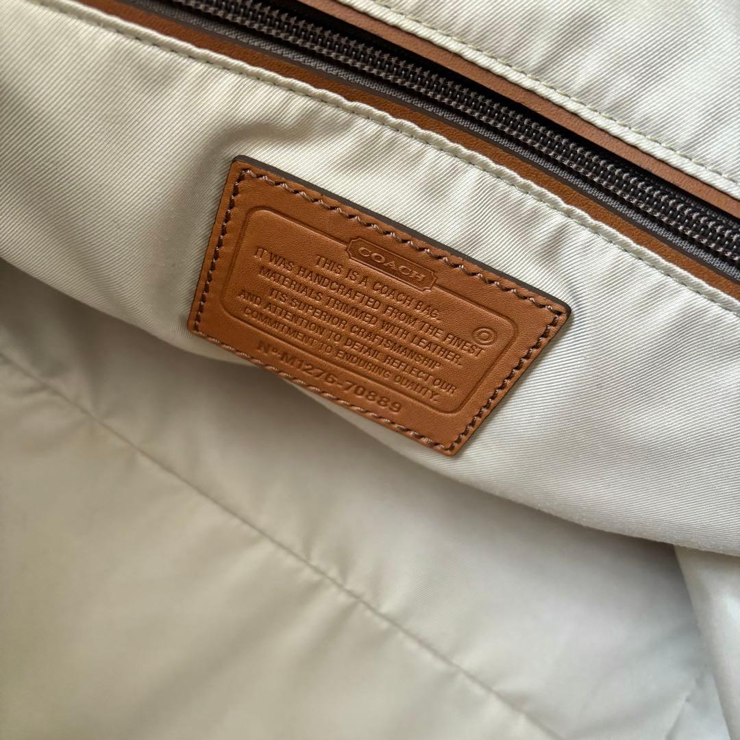 coach コーチ　キャンバス×レザー　バッグ　大容量