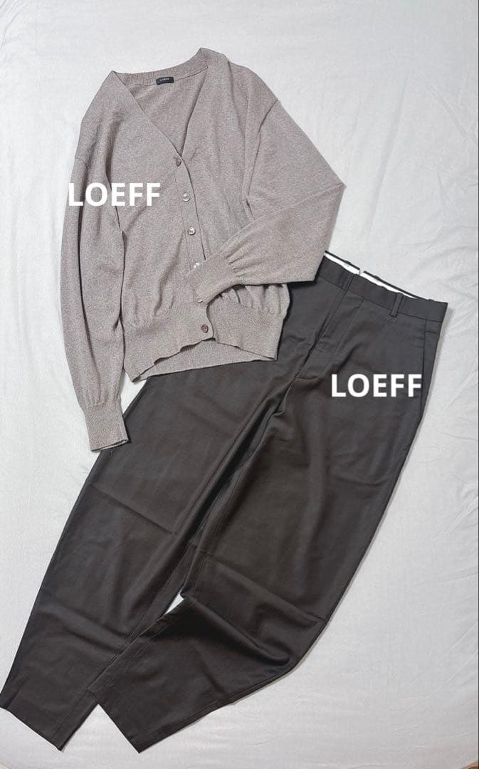 美品✨LOEFF ロエフドライウール ドルマン カーディガン
