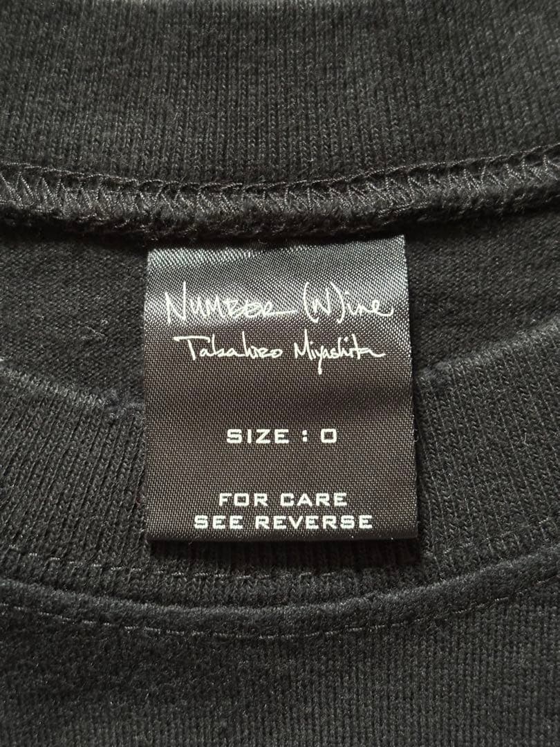 NUMBER (N)INE Tシャツ 黒 SIZE:0