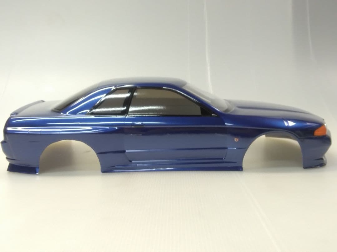 あ*ん様 タミヤTTボディ　NISSAN　スカイラインGTR R32GTR 青メ