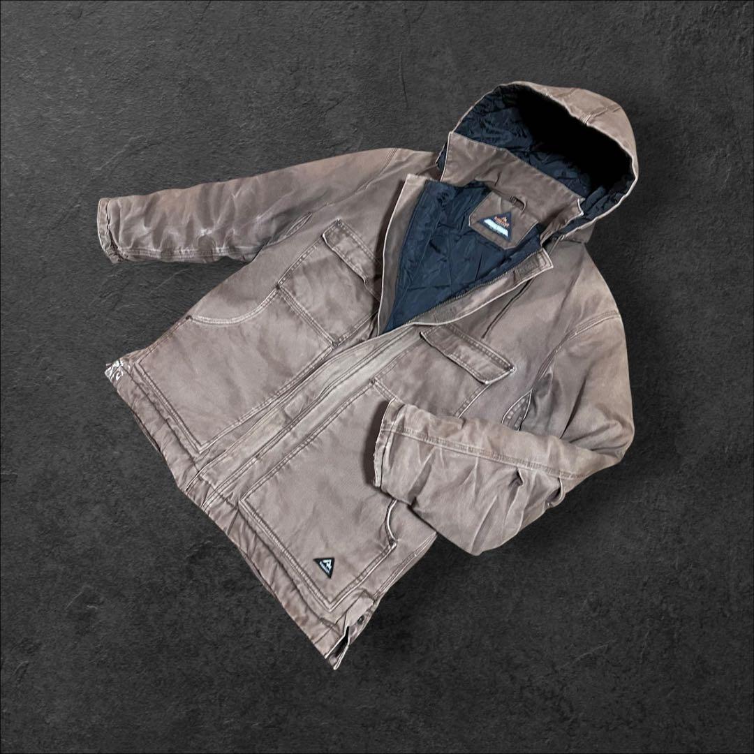 RIDGECUT ダックジャケットトラディショナルコートワークカバーオールフード