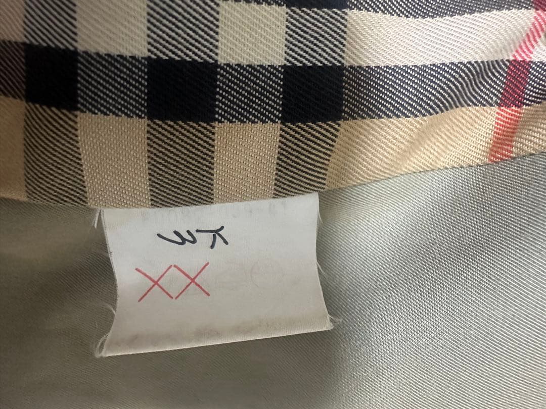BURBERRY バーバリーズ　トレンチコート　ノバチェック　白タグ