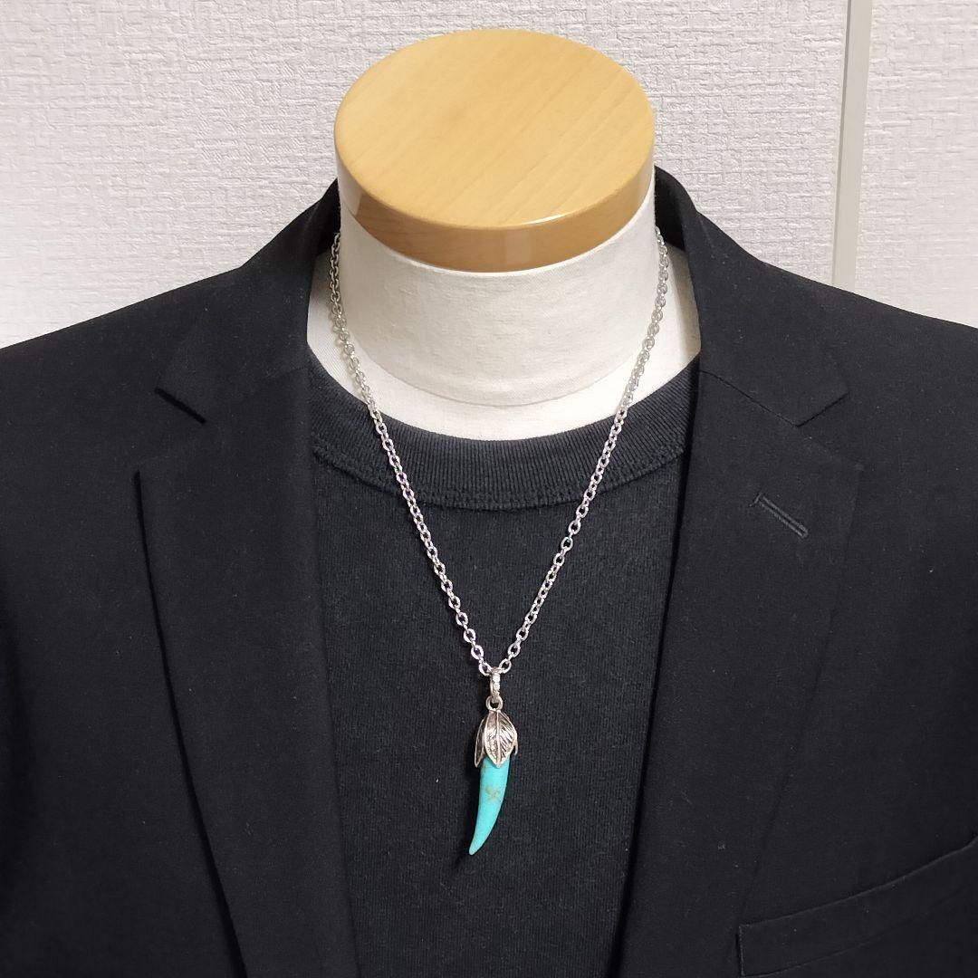 GUCCI 希少 アンガーフォレスト ターコイズ ホーン ネックレス トップ