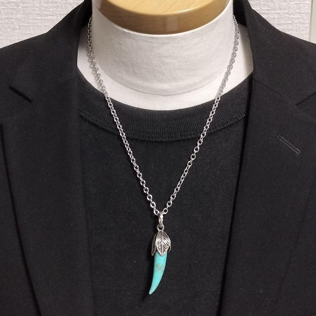 GUCCI 希少 アンガーフォレスト ターコイズ ホーン ネックレス トップ