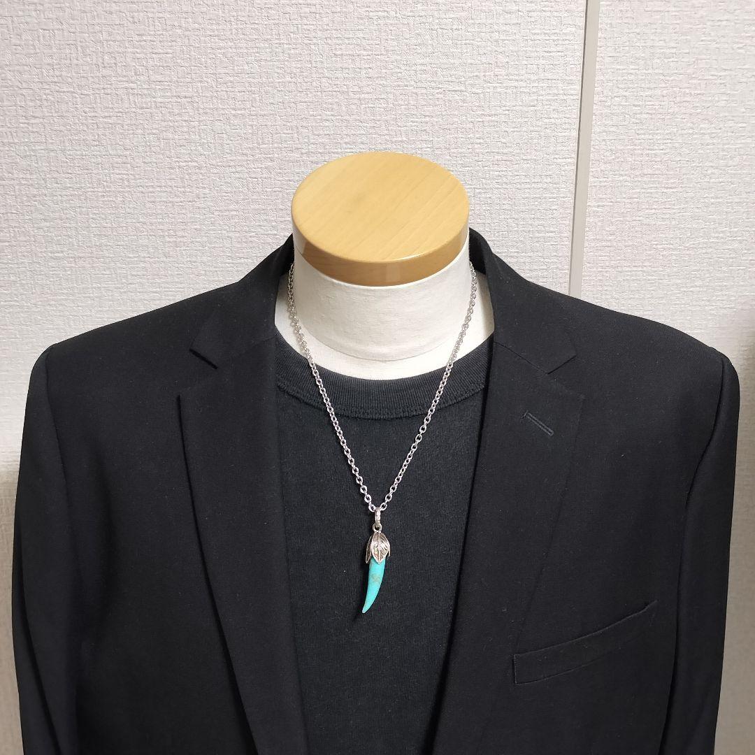 GUCCI 希少 アンガーフォレスト ターコイズ ホーン ネックレス トップ