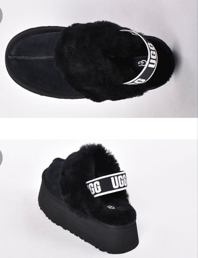 最終値下げ！ UGG ファンケット サンダル BLK 7 (24)
