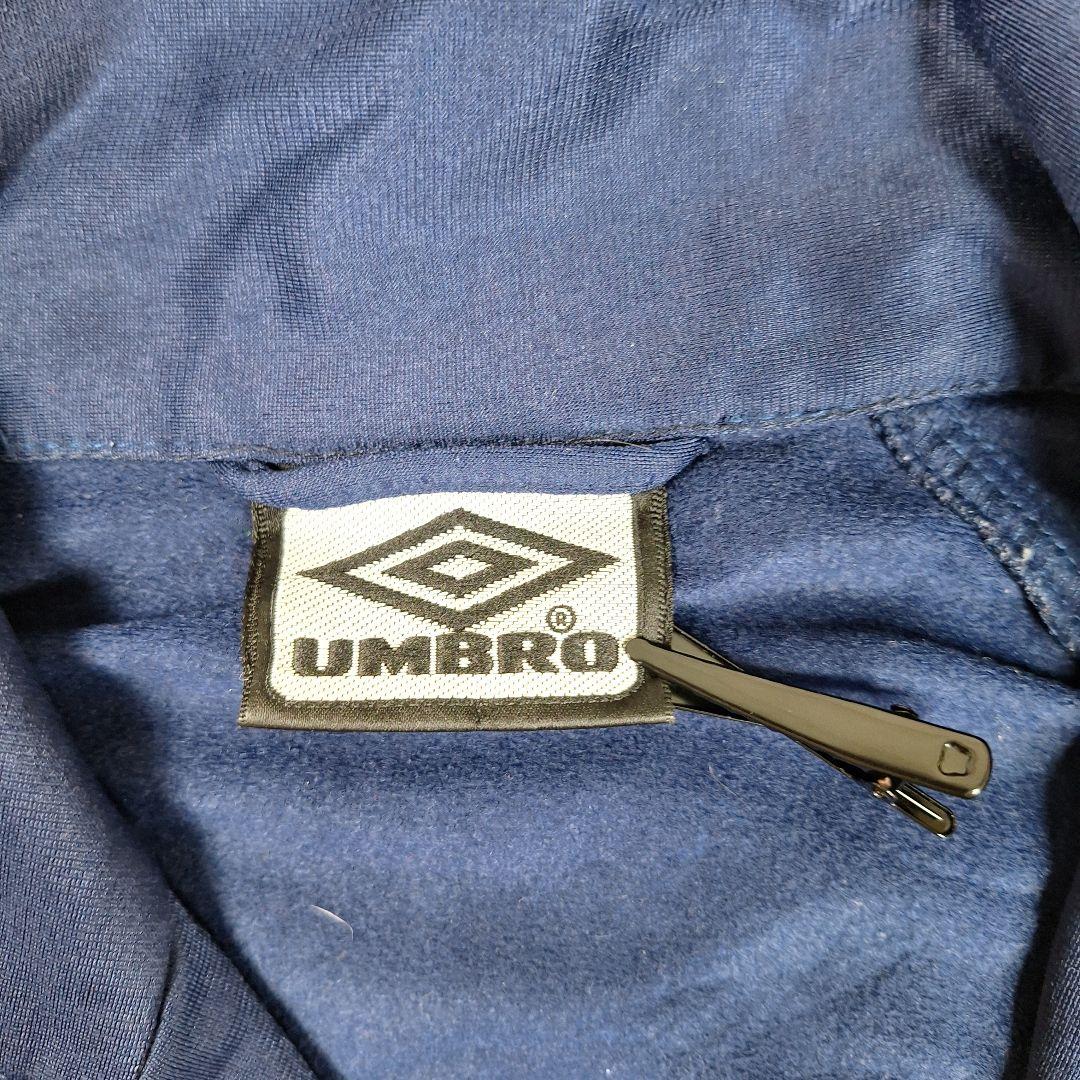 UMBRO　90'　トラックジャケット　ネイビー　ホワイト　左胸ロゴ　M