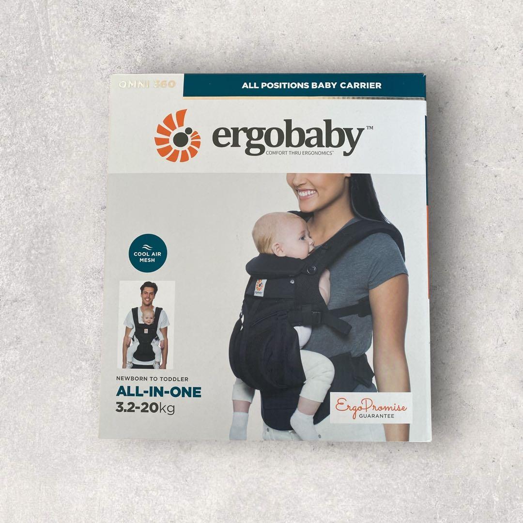 【ergobaby OMNI360 COOL AIR】美品 エルゴベビー 黒