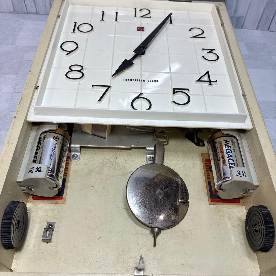 ナショナル 壁掛け時計 TRANSISTOR CLOCK トランジスタ 昭和