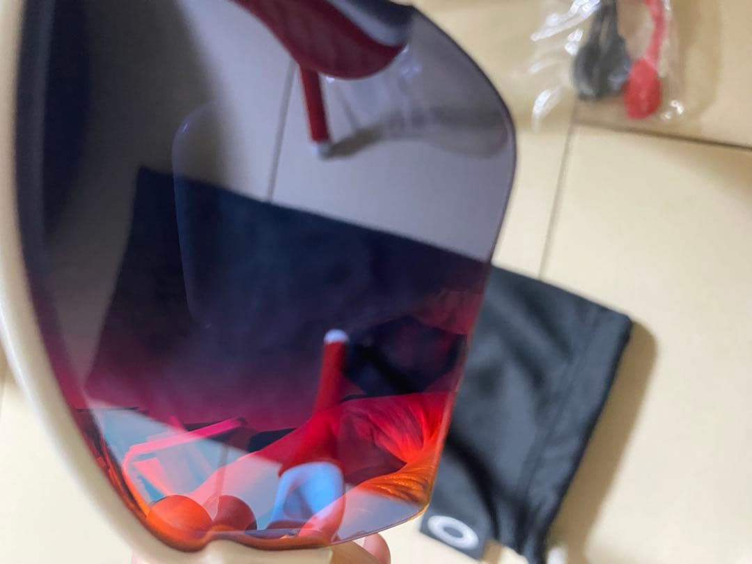 【美品】 OAKLEY RADARLOCK レーダーロック（ホワイト×レッド）