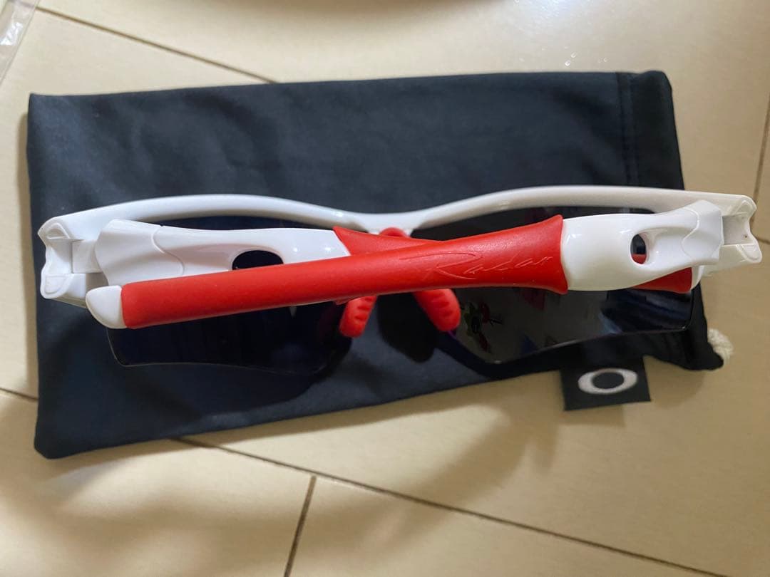 【美品】 OAKLEY RADARLOCK レーダーロック（ホワイト×レッド）