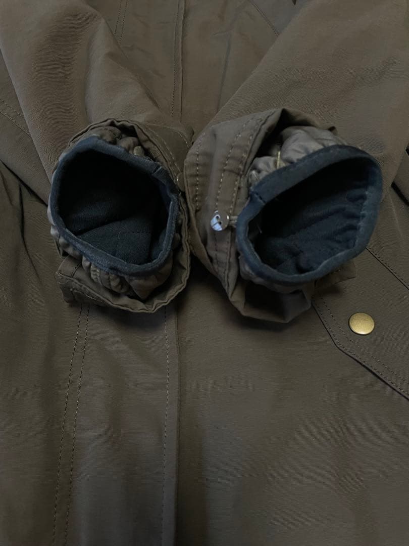 【美品/3WAY】INDIVIリアルファーモッズコートキルティングライナー付38
