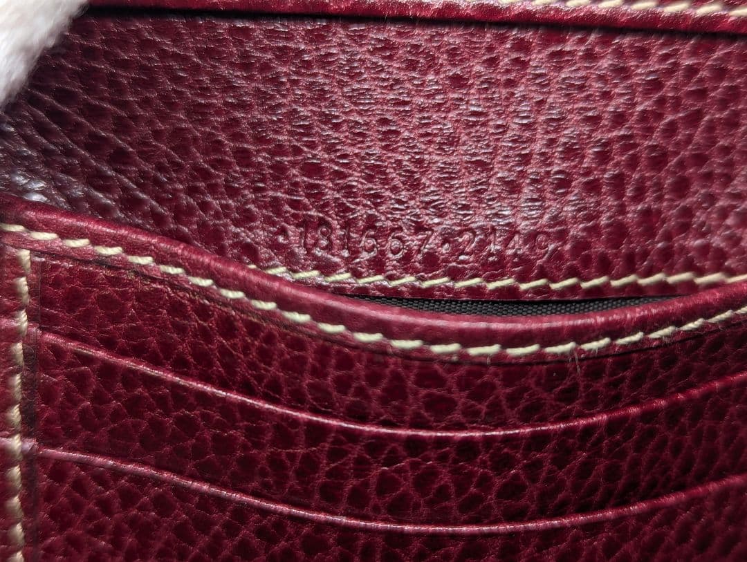 GUCCI グッチ 二つ折り 財布 GGキャンバス シェリーライン